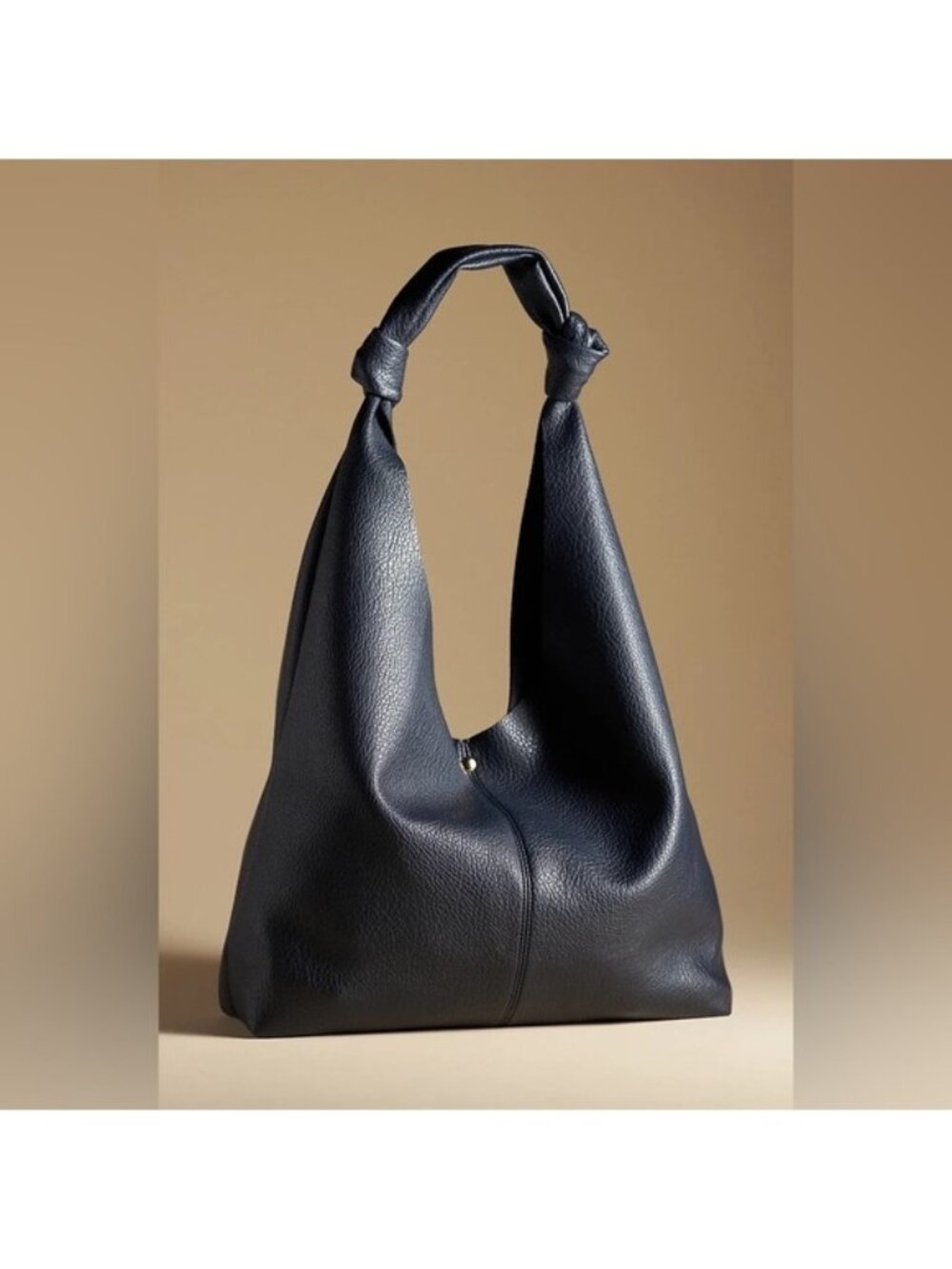 NWT Size OS - Anthropologie The Love Knot Slouchy Bag &Pouch Navy (NWT US$ 98)